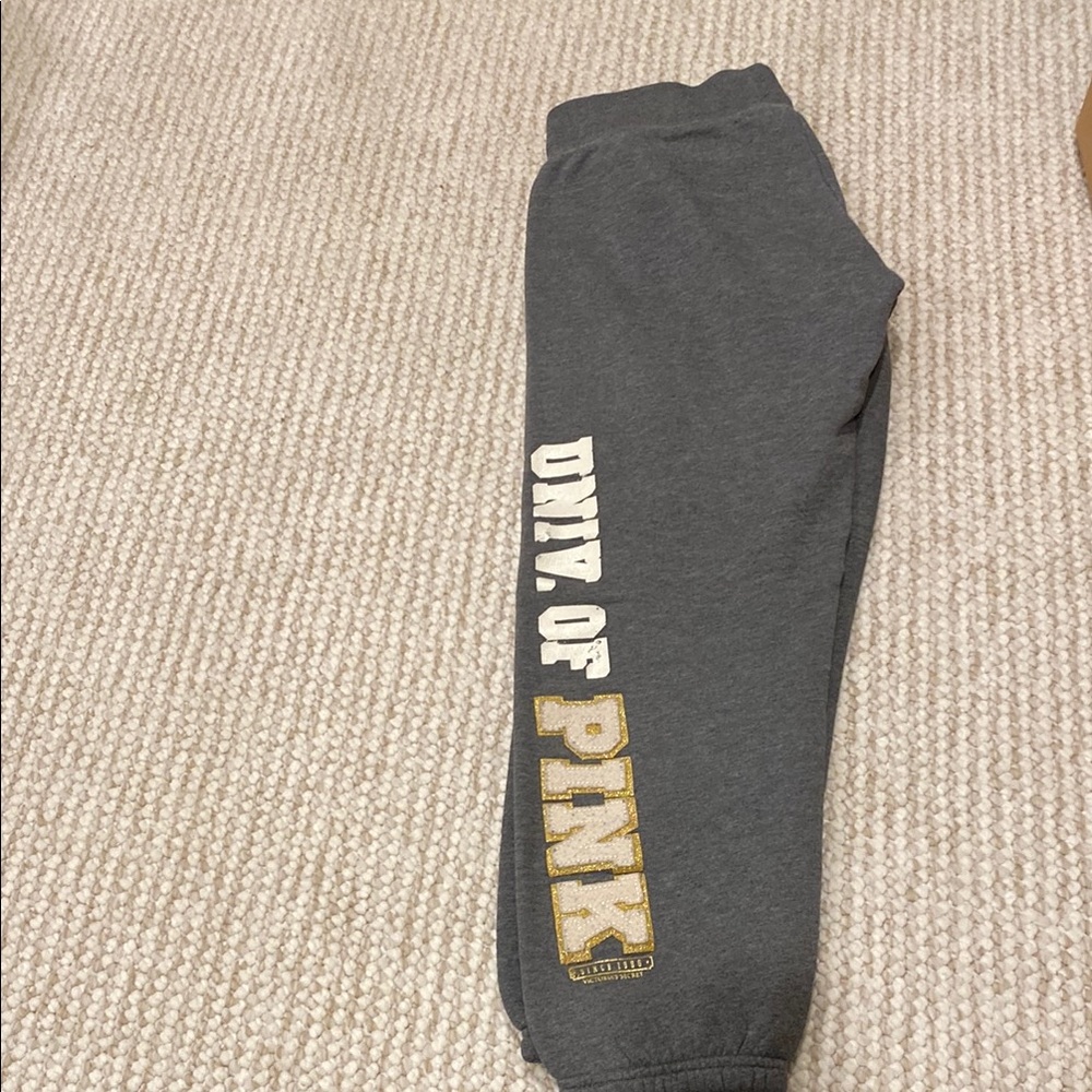 PINK Victoria's Secret Gray Sweatpants - Picture 2 of 5